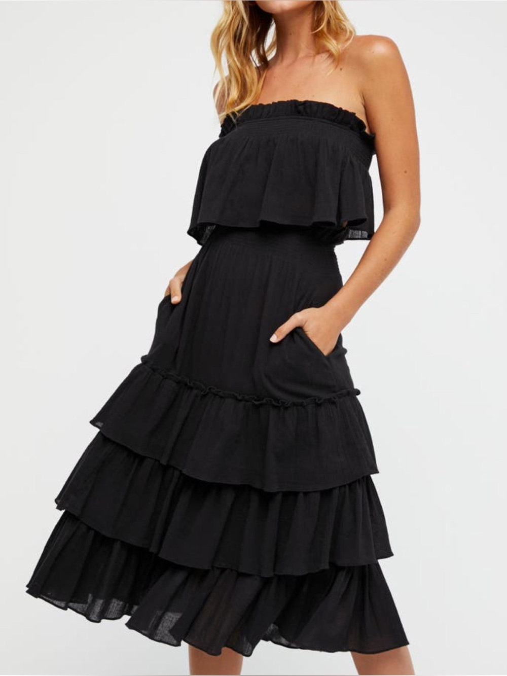 Free People Endless Summer Sea Breeze Midi Skirt